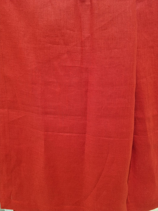 Teleria Tessitura Toscana TIZIANO Runner tinta unita Rosso 45x170 CM