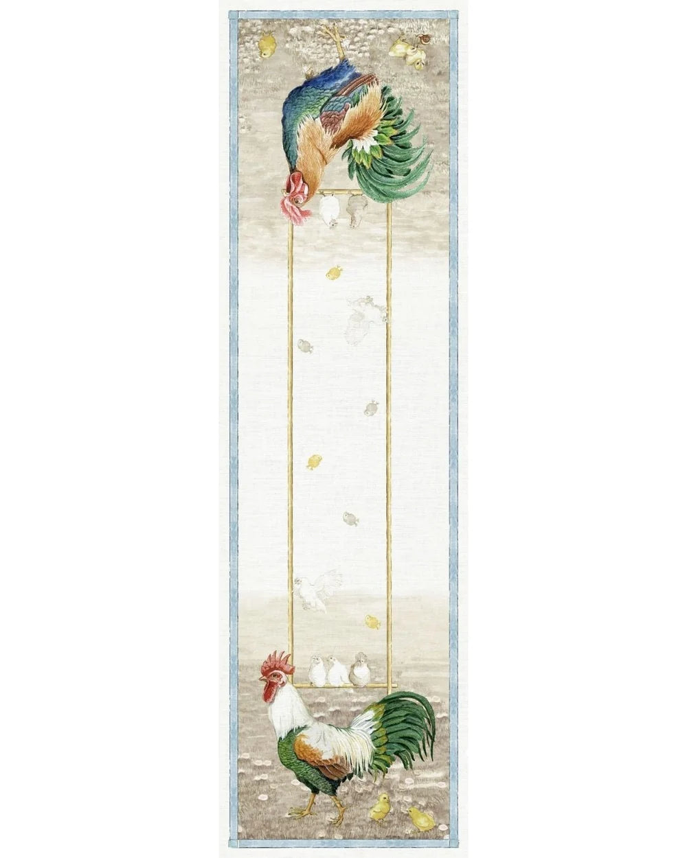 Tessitura Toscana Telerie Rooster crema - Runner da tavolo