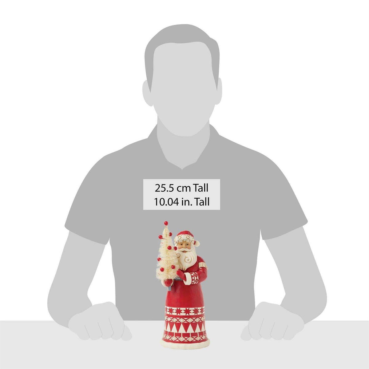Jim Shore Enesco Nordic Santa con l'albero di Sisal