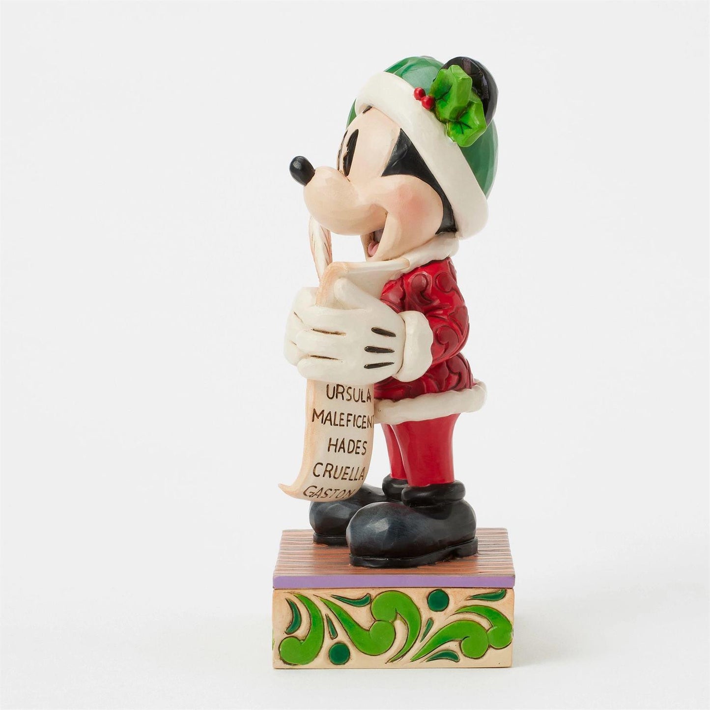 Statuetta Topolino Babbo Natale Con Lista - Disney Traditions
