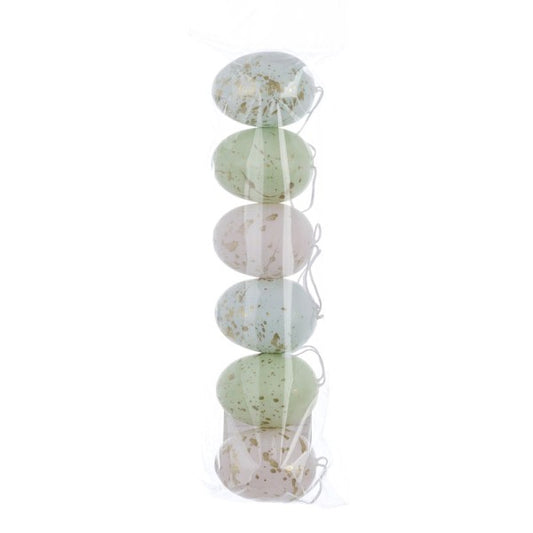 Blanc Mariclo Set/6 Decoro Uovo Di Pasqua Ass.