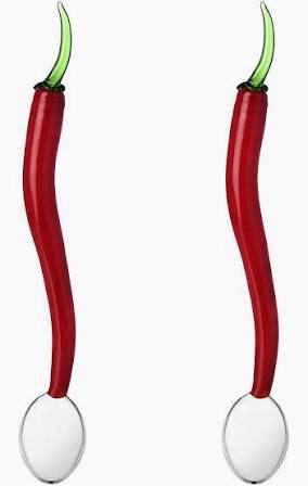 Ichendorf set 2 cucchiaini peperoncino Vegetables H15cm