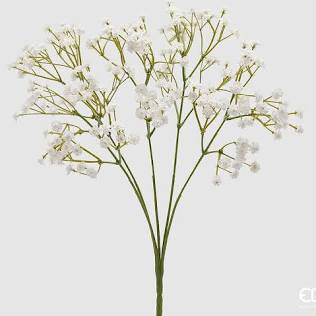 Edg Ramo Gypsophila Cespuglio Artificiale H40 Cm Bianco