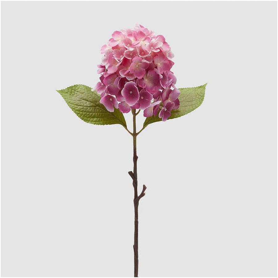 Edg Ramo ortensia rex artificiale con foglie H80 cm 2 varianti(1pz)