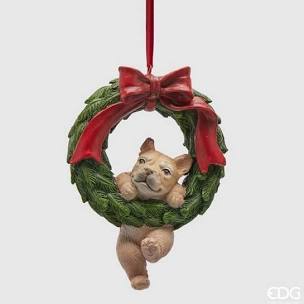 EDG Corona Natalizia con Cucciolo H10 cm