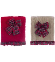 Blanc Mariclò Plaid Lapin Beige 140×170 cm con Fiocco