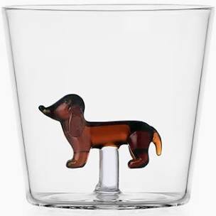 Ichendorf Milano Dogs Tumbler Bassotto in Vetro Borosilicato