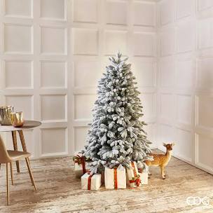 PRE-ORDINE EDG Enzo de Gasperi Albero di Natale Pino Merano innevato 210 cm senza led