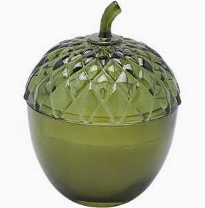 EDG Enzo De Gasperi Candela Ghianda con Profumo H 15 Cm D 11 Cm Greenwood
