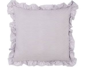Blanc Mariclò Set 2 cuscini arredo in microfibra BEIGE con gala "Sogno Vichy" 30x50 cm - 45x45 cm