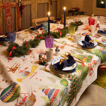 Tessitura Toscana Telerie - Tovaglia Air Christmas 170X360CM
