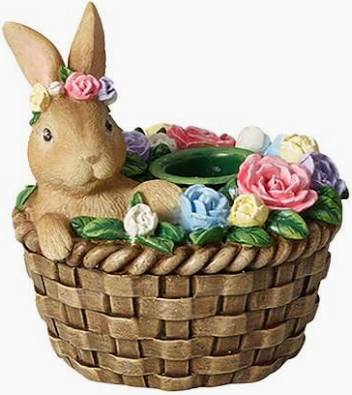 Villeroy & Boch Spring Fantasy Accessor Portacandele Coniglio Nel Cestino