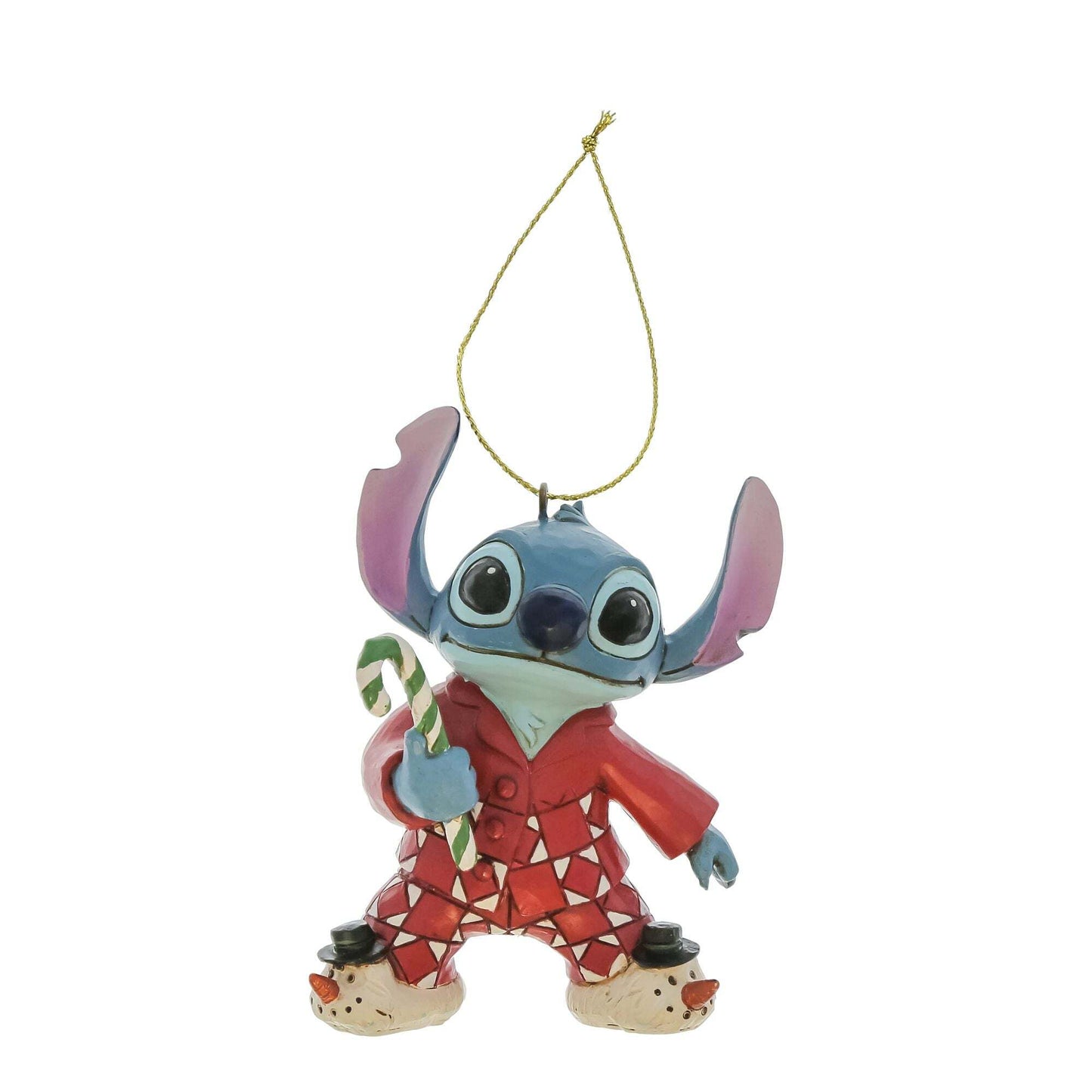 Statuetta Decorazione Da Appendere Natale Stitch In Pajamas - Disney Traditions