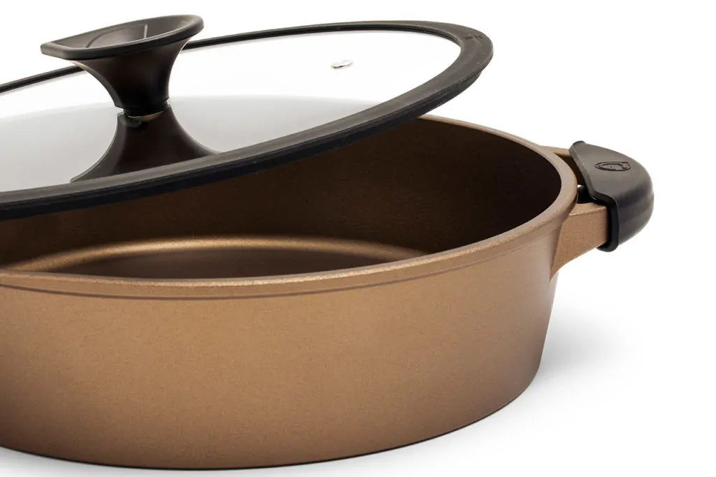 Luchetti -K360 – Tegame antiaderente Ø 28 cm in alluminio pressofuso