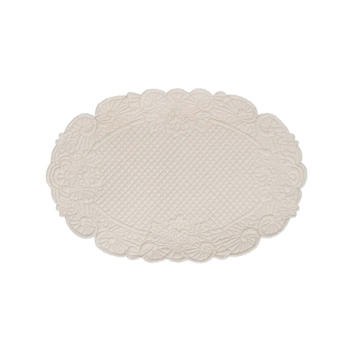 Tovaglietta ovale 20x30 cm Blanc Mariclò