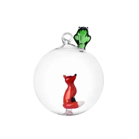 Ichendorf Milano Woodland Tales, Palla di Natale rana e volpe rossa